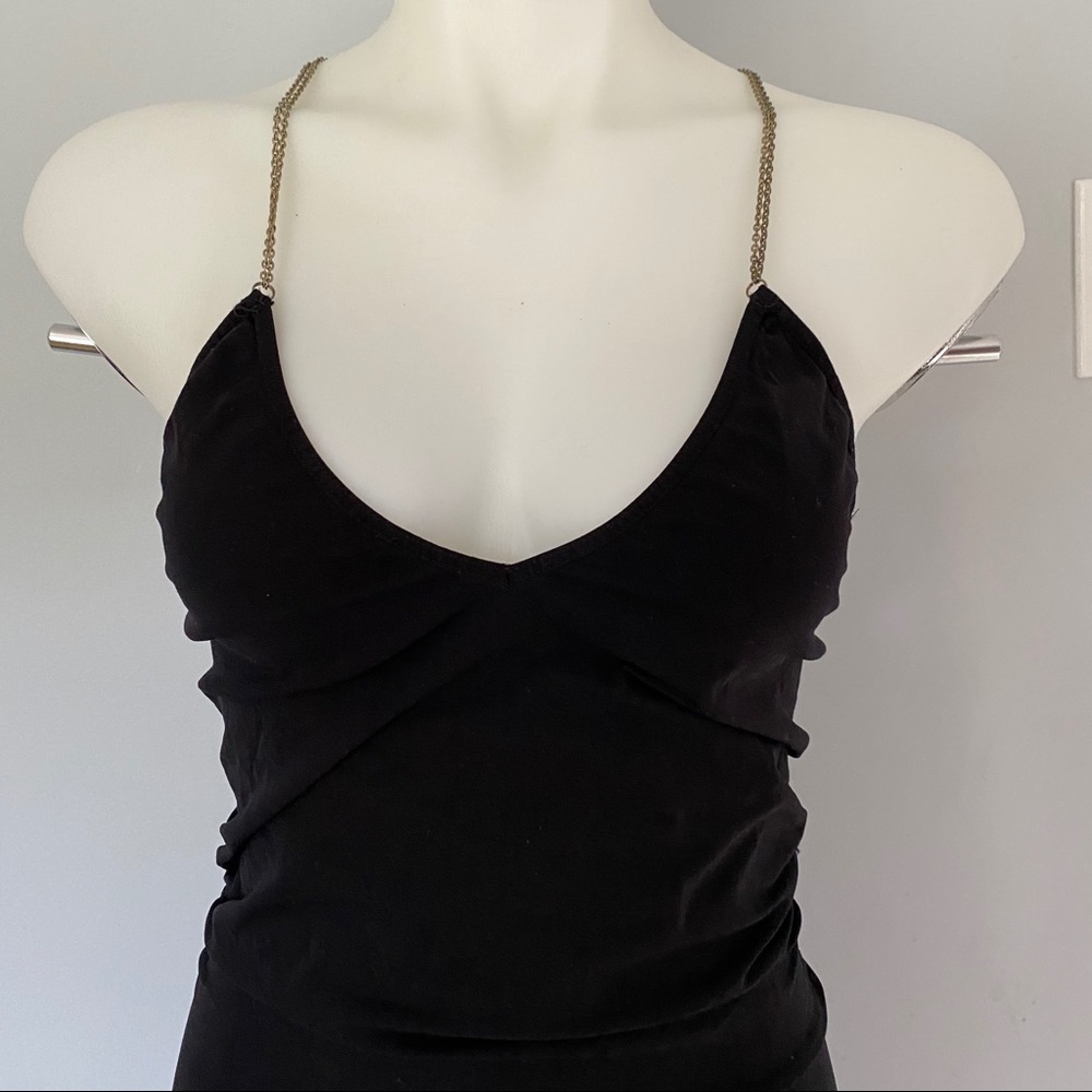 Black Dress With Chain Straps - Picture 3 of 7